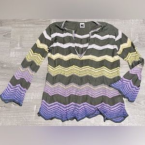 Missoni Knit Chevron Sweater Size 10